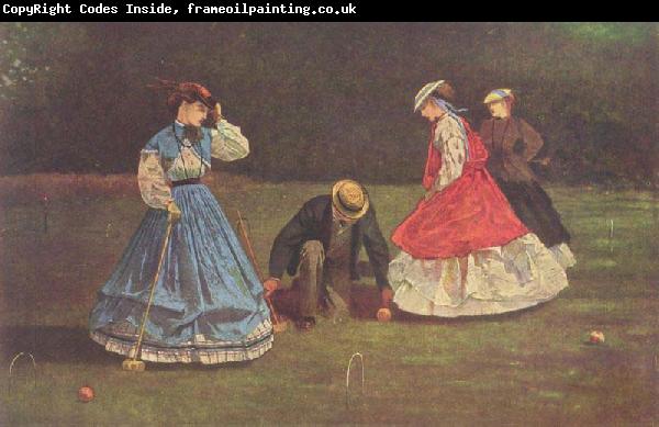 Winslow Homer Croquetspiel